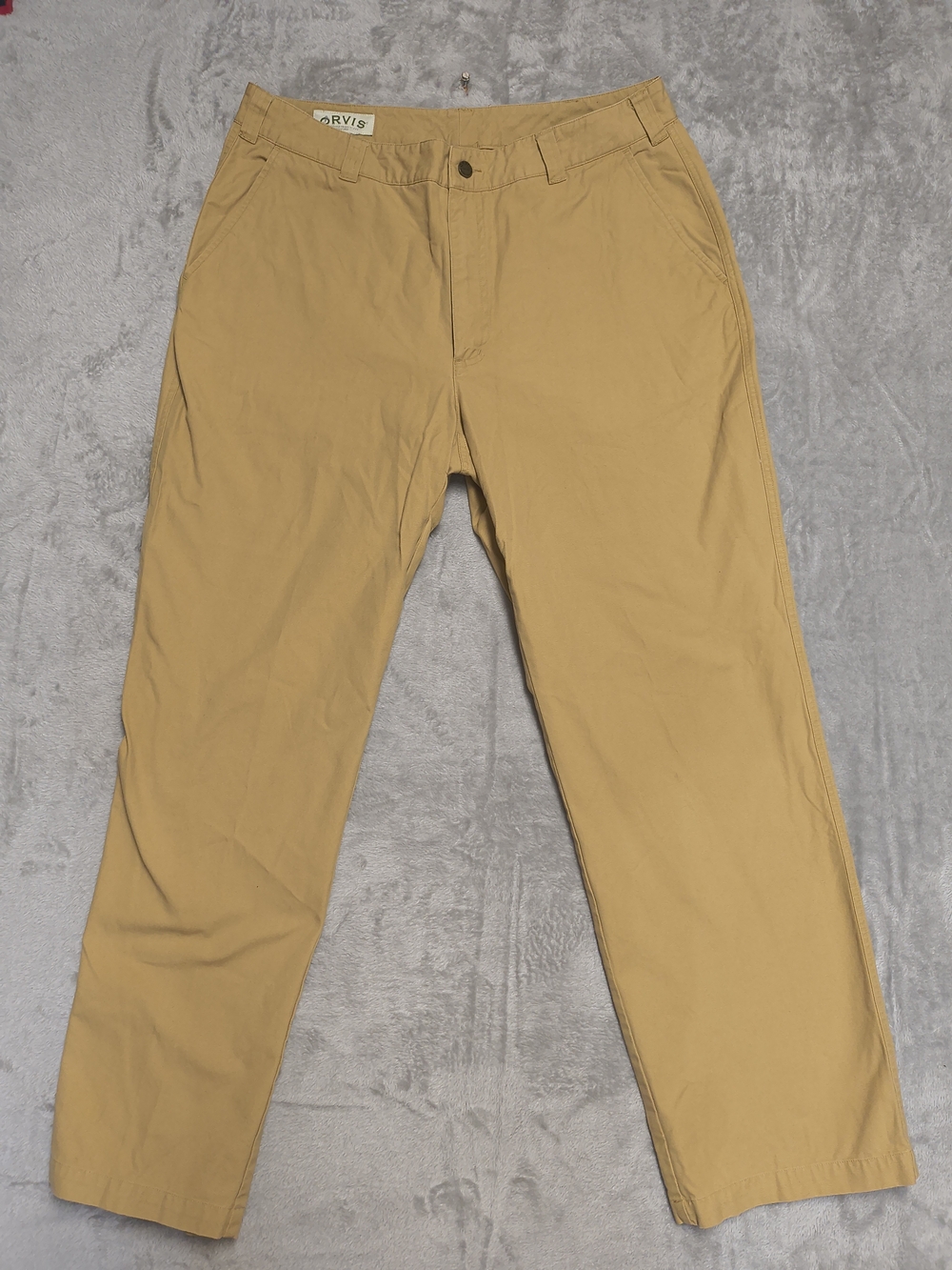 Orvis Men's Tan Casual Chino Pants